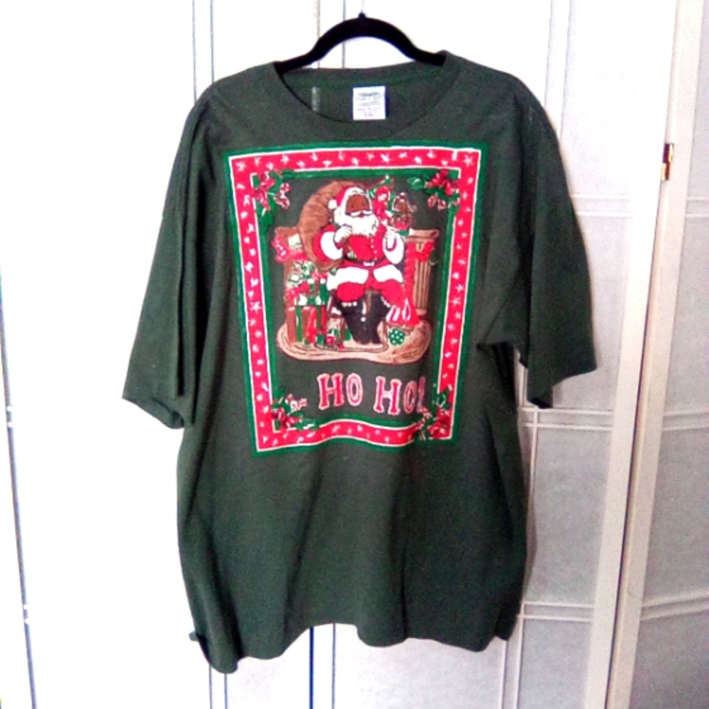 Vintage 90's  Hand Painted Holiday T Shirt